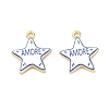 Printed Brass Pendants KK-CBA42CA-08G-02-1