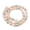 Electroplate Opaque Glass Imitation Pearl Bead Strands EGLA-H113-05D-2