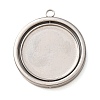 304 Stainless Steel Pendant Cabochons Settings SA-CBA8B85-07P-1