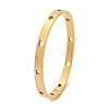 Hollow Heart 304 Stainless Steel Bangles for Women BJEW-Z092-11G-5