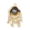 Brass Enamel Pendants KK-M308-04G-04-1