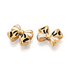 Ion Plating(IP) 304 Stainless Steel Enamel Beads STAS-N114-23L-G-2