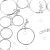 5Pcs 304 Stainless Steel Open Back Bezel Pendants STAS-TAD0001-01B-2