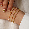 3Pcs CCB Plastic Beads Stretch Bracelets for Women ZW2963-4