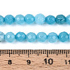 Dyed Natural White Jade Beads Strands G-T139-6mm-60-16-5