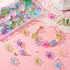 160Pcs 8 Styles Acrylic Bead Caps OACR-TA0004-53A-7
