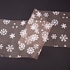 BENECREAT Snowflake Deco Mesh Ribbons OCOR-BC0006-05C-8