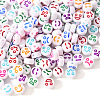 White Opaque Acrylic Beads MACR-YW0001-20F-3