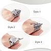 3Pcs 3 Styles Stainless Steel Finger Rings RJEW-GA0001-03-3