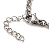 304 Stainless Steel Cable Chain Bracelets BJEW-C079-02P-3