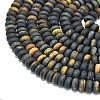 3 Colors Dyed Natural Tiger Eye Beads Strands G-P575-A05-8x5mm-02-3