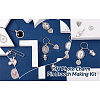 Fashewelry DIY Charm Drop Safety Pin Brooch Making Kit DIY-FW0001-26-17