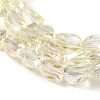 Electroplate Glass Beads Strands EGLA-G035-A-FR02-3