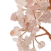 Christmas Natural Rose Quartz Chips Tree Decorations DJEW-K028-02B-3