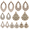 70Pcs 7 Styles Brass Pendants KK-PH0013-45-1