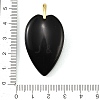 Natural Obsidian Pendants G-G470-03G-01-3