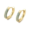 Brass Micro Pave Cubic Zirconia Hoop Earrings EJEW-K324-06G-4