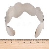 37MM Brushed 304 Stainless Steel Wavy Open Cuff Bangles for Women SA-CBA10D4-02P-5