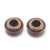 Tibetan Style Alloy Spacer Beads TIBEB-S039-025R-RS-2