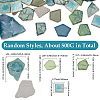 500G 4 Styles Mosaic Tiles Porcelain Cabochons DIY-SP0007-72-2