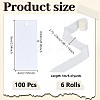 50Pcs Rectangle Blank White Paper Gift Tags CDIS-WH0021-059B-3