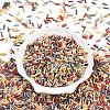 Baking Paint Glass Twist Bugle Beads SEED-N007-24B-2