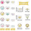 120Pcs 15 Styles Transparent Acrylic Beads TACR-SP0001-15-2