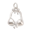Brass Micro Pave Cubic Zirconia Pendants KK-H527-06B-P-1