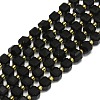 Natural Black Onyx Beads Strand G-I376-D54-01-1