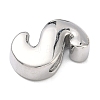 Brass Initial Beads KK-B167-27P-01S-2