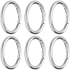10Pcs Zinc Alloy Spring Gate Rings FIND-SP0004-31P-7