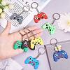 18Pcs 9 Colors PVC Game Controller Keychain KEYC-SZ0001-10-7