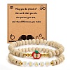 Wood Polymer Clay Beaded Bracelets FS-WGA7C7B-01-1