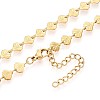 6MM 304 Stainless Steel Shell Shape Link Chain Necklaces NJEW-T016-06G-2
