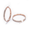 Simple Fashion 304 Stainless Steel Big Hoop Earrings EJEW-K063-3-2