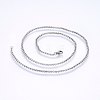 304 Stainless Steel Cable Chain Necklaces NJEW-P226-02P-04-1