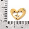 201 Stainless Steel Pendants STAS-A116-01G-02-3