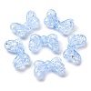 Plating Transparent Crackle Acrylic Beads MACR-D024-17-02-2