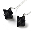 Natural Obsidian Pendant Dowsing Pendulums G-Q016-04B-1