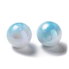 Two Tone Opaque Acrylic Beads SACR-P024-01B-W09-2