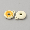 Frosted Painted Colored Alloy Pendants FIND-TAC0010-82D-2