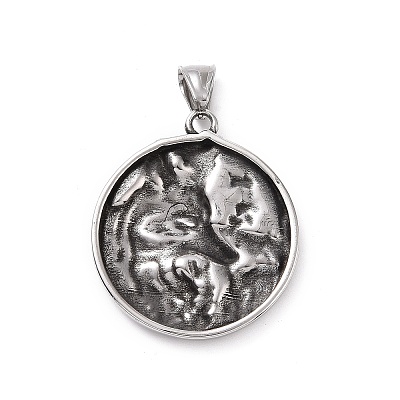304 Stainless Steel Pendants X-STAS-J039-15AS-1