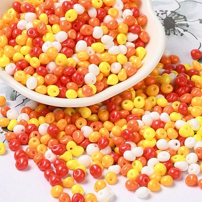6/0 Opaque Baking Paint Glass Seed Beads X1-SEED-M012-02A-30-1