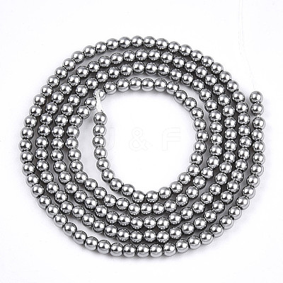 Baking Paint Pearlized Glass Pearl Bead Strands HY-N002-2mm-A01-1
