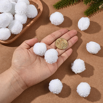 24Pcs Wool Soft Pompom Ball DIY-SC0031-31A-03-1