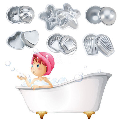BENECREAT Aluminum Alloy Bath Bomb Molds DIY-BC0007-01-1