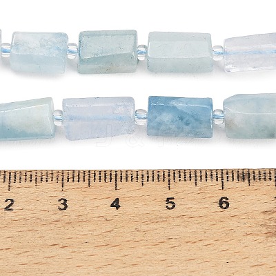 Natural Aquamarine Beads Strands G-F836-B10-01-1