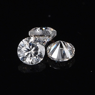 White D Color Round Cut Loose Moissanite Stones RGLA-WH0016-01I-1