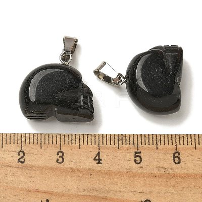 Natural Obsidian Pendants G-Z067-02P-04-1