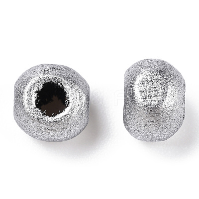 Spray Painted Wood Beads WOOD-Q030-83S-1